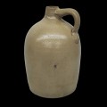 Antique stoneware Bertrand merchant jug from Levis  - 3