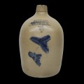 Antique stoneware Bertrand merchant jug from Levis  - 1