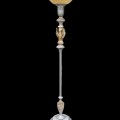 Belle lampe torchère décorée d'oiseaux en marbre  - 2