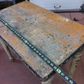 Antique country turned legs table  - 2
