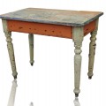 Antique country turned legs table  - 1