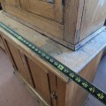 Belle petite armoire 2 corps décorée de 4 caissons  - 4