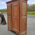 Nice little antique pine 8 panels cupboard, armoire (left door not original) - 7