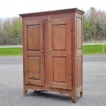 Nice little antique pine 8 panels cupboard, armoire (left door not original) - 9
