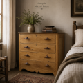 Antique pine chest of drawers - 2
