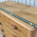 Antique pine chest of drawers - 5