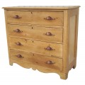 Antique pine chest of drawers - 1