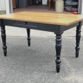Repro turned legs table  - 8