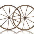 Belles roues en bois de fauteuil roulant (une seule disponible) - 1
