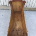 Antique pine cradle  - 6