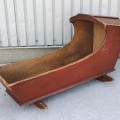 Antique pine cradle  - 7