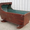 Antique pine cradle  - 6