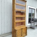 Antique multi sections bookcase - 8