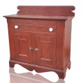 Buffet ancien en bois peint, charme rustique authentique, bahut - 1