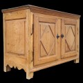 Antique Quebec buffet, raised panels with diamonds, bottom has been restored - 5