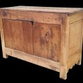 Antique Quebec buffet, raised panels with diamonds, bottom has been restored - 7