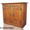Buffet en pin ayant été restauré, bahut antique recoloré (voir autres photos) - 2