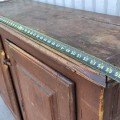Antique Quebec pine buffet, raised panels, It used to have two drawers above the doors - 11