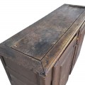 Antique Quebec pine buffet, raised panels, It used to have two drawers above the doors - 5