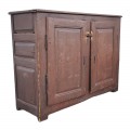 Antique Quebec pine buffet, raised panels, It used to have two drawers above the doors - 6