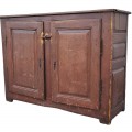 Antique Quebec pine buffet, raised panels, It used to have two drawers above the doors - 1