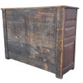 Antique Quebec pine buffet, raised panels, It used to have two drawers above the doors - 8