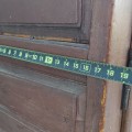 Antique Quebec pine buffet, raised panels, It used to have two drawers above the doors - 9