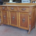 Antique walnut victorian sideboard  - 8
