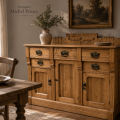 Antique 3 doors wooden sideboard, buffet - 2