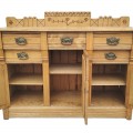 Antique 3 doors wooden sideboard, buffet - 4