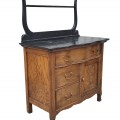 Antique oak washstand  - 3