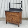 Antique oak washstand  - 7