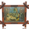 Antique frame with religious picture - 1