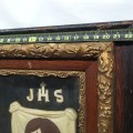 Wax chrsit portrait with antique frame  - 3