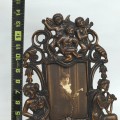 Cadre avec portrait photo en métal bronzé, style Art Nouveau, très ornementé - 3