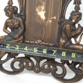Cadre avec portrait photo en métal bronzé, style Art Nouveau, très ornementé - 4