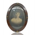 Antique frame with photo-portrait - 1