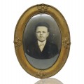 Antique frame with portrait-photo - 1
