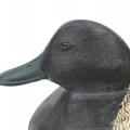 Hand-carved and hand-painted decorative duck decoy by Leo Chagnon  - 2