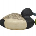 Hand-carved and hand-painted decorative duck decoy by Leo Chagnon  - 4