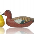 Wooden duck hunting decoy signed Leo Chagnon from Sorel  - 3