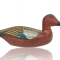 Wooden duck hunting decoy signed Leo Chagnon from Sorel  - 1