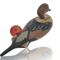 Canard décoratif sculpté en bois peint - 2