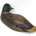 Hand-carved mallard wooden duck  - 3