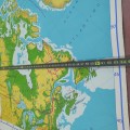 Carte géographique scolaire du Canada (voir autres photos pour condition) - 4