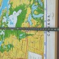 Carte géographique scolaire du Canada (voir autres photos pour condition) - 5