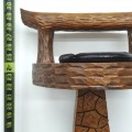 Wooden carved ashtray  - 5