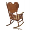 Chaise berçante à dossier pressé, press-back  - 3