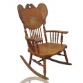 Chaise berçante à dossier pressé, press-back  - 4