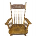 Chaise berçante avec motifs pressés, pressback - 2